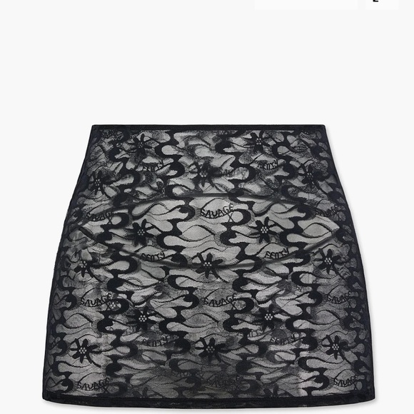 Savage X Fenty Other - Savage X Fenty Black Mini Cut-Out Pencil Pajama